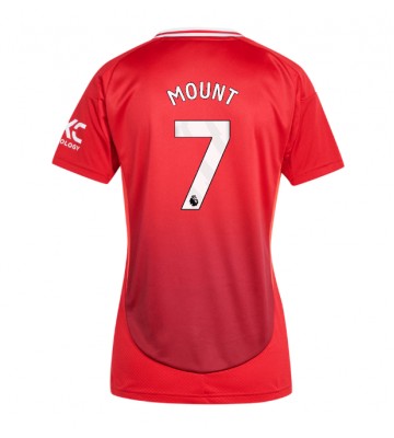 Manchester United Mason Mount #7 Primera Equipación Mujer 2024-25 Manga Corta